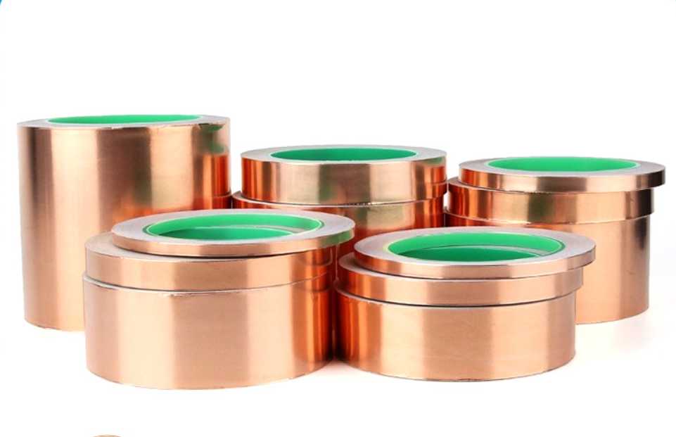 Embossed copper foil tape