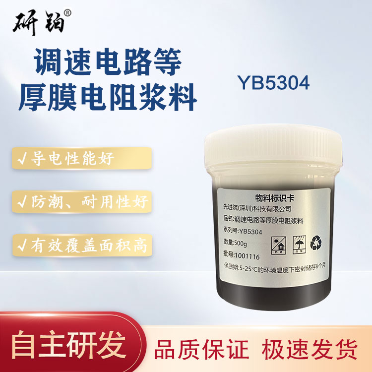 Thick film resistor paste for speed control circuits, etc