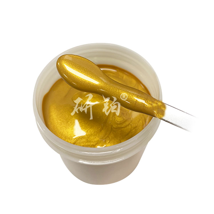 Printing gold paste