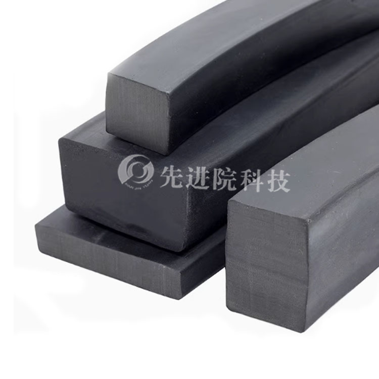 Rectangular solid conductive rubber strip