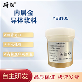 Inner layer gold conductor paste