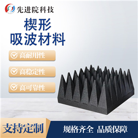 Wedge shaped absorbing material